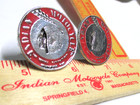Indian Motorcycle License Plate Bolts Collectible Old Usa Mc Cycle Memorabilia