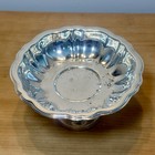 Vintage Oneida Silverplate Pedestal Candy Dish Compote Scalloped 6   