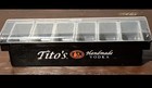 Tito s Handmade Vodka 6-compartment Bar Caddy Garnish Tray W  Lid