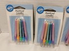 4 Packs 2004 Wilton Pearlized Pastel Candles-10 Per Pack-new