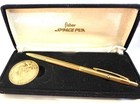 Vintage Fisher Space Pen Apollo 11 Moon Landing Commemorative Gold W  Box