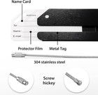 12 Pcs Metal Luggage Tags  Black
