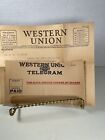 Vintage Western Union Telegram Dec 29  1927  Sympathy To Same Family