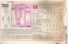 Simplicity 7802 Misses  Sz 12 Dresses W detachable Collar   Cuffs Sewing Pattern