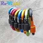 30kn Heavy Duty Auto Locking Climbing Carabiner Aluminum D Ring Clips Twist Lock