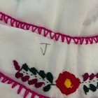 Mexican Handmade Dress Embroidered Peasant Boho Vintage 80s 
