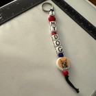 Boxer Dog Keychain I Love My Dog Bead Keychain Pet Lover Gift