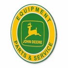 John Deere Equipment Parts   Service Round Metal Magnet  4 5  X 6  