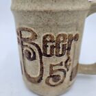 Vintage Pottery Craft Beer 5 Cents Stoneware Mug Stein Cup Coffee Usa 20oz