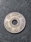 1935 Israel Palestine British Mandate 10 Mils  Coin  123