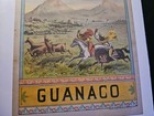 Original Antique 19th Century Tobacco Crate Label Rare Guanaco Brand Great Cond 
