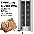 4 Slice Toaster  Cusimax Long Slot Toaster For Sourdough  Stainless Steel