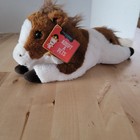 Fao Schwarz Adopt A Pets Pony Horse Plush Stuffed Animal Brown White Gift Toy