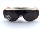 Vtg 1987 Coca Cola Red White Suncooler Uv Protection Visor Sunglasses Nos Rare