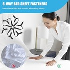 Bed Sheet Holder Straps  Adjustable Elastic Fitted Strap Tablecloth    