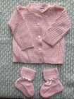 Vintage Lot 1960   s Mayfair And Blue Bird Baby Clothes With Knit Blanket