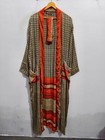 Long Soft Gift For Her Silk Kimono Robe Soft Summer Wear Bathrobe L-89