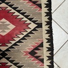 Vintage 30s 40s Native American Navajo Rug Handwoven Wool Red 6 Ft X 3 2 Ft