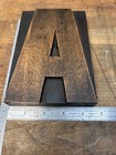 Vintage 6-5 8  Letter  a  Wood Type Letterpress Printer Blocks Delittle York