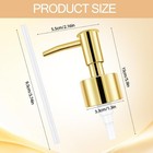 2pack Gold Soap Dispenser Pump Replacement - Soap Pump For Lotion   Regular