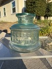 Wheeler s Black Ink - San Diego  California - Embossed Aqua Bottle