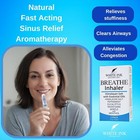 Pink Himalayan Sea Salt Nasal Inhaler Congestion Allergy Focus Aromatherapy Sinu