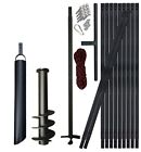 Pwsam Water Well Drilling Kit Hand Well Auger Diy  3 - 55 Ft   Bailer