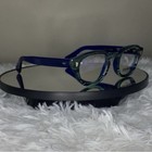 Cutler And Gross Model   9290 Green Marble Frames  Blue Tinted Leg