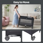 4-in-1 Baby Playard With Bassinet  Changing Table   Travel Tote