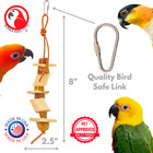 Bonka Bird Toys 1123 Star Stack Chewer Durable Natural Small Parrot Cage Toy Pet