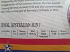 Solomon Islands Jfk  Kennedy Silver Coin  2017  1 Oz 999 Fine - Beautiful