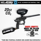 Clearance Hk Army 20oz Aluminum Co2 Paintball Tank - Black - 2024 Hydro