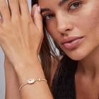 Kendra Scott Grayson Stretch Bracelet 14k Gold Plated Brass Mother-of-pearl