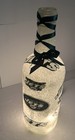 New York Jets Inspired Hand Painted Lighted Wine Bottle Stained Glass Look