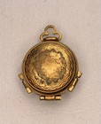 Vtg Ancient Buried City Wickliffe  Kt Souvenir Locket Gold Tone W 4 Way Picture