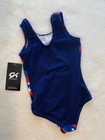 New Gk Elite Gymnastics Leotard Stellar Swirl Tank Usa Pride Stars Cxs Extra Sm 