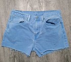 Levi s 508 Cutoff Shorts Women s 34 Blue Denim Classic Comfort Usa 100  Cotton 