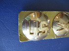 Vtg Brass Us Military Armored Cavalry Tank Crossed Swords Hat Collar Ww2 Pins