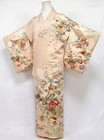 Women   s Puresilk Komon Houmongi Visiting Kimono Vintage Geisha Japan Kokuho