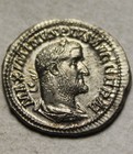 Rare Genuine Ancient Roman Coin Silver Denarius Maximinus I Thrax Standards