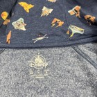 Disneyland Hoodie Kids Extra Small Blue Zip Up Mickey Mouse Park Map