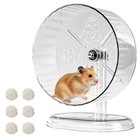 Quiet 8 3  Hamster Exercise Wheel - Silent Spinner With Anti-skid Base   Adjusta