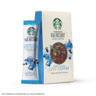 Via Instant Coffee Medium Roast Packets     Sweetened Iced Coffee     1 Box  6 Packe