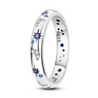 Mula Sparkling Starry Night Ring Aaa Cz For Women 925 Sterling Silver Jewelry