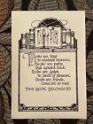 Vintage Ex Libris Lot Of 3 Bookplates With Verse Gummed