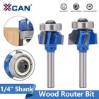 1 4 Inch Shank 4 Teeth R2 R3 Round Over Router Bit Corner Rounding Curved Cutter