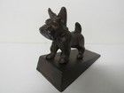 New Cast Iron Scottish Terrier Scottie Dog Door Wedge Ux4667 Free Shipping