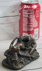 Vintage Hand Made Lovers Bronze Statue Scuplture  Signed Jm Lambeaux Gift Statue