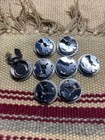  8  Vintage 5 Cent Indian Nickel Button Covers