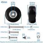 Replacement Wheels For Luggage 45mm X 18mm Set Of 4 Luggage Suitcase Replacem   